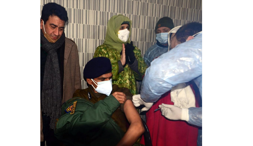 IGP Kashmir gets COVID vaccine shot, says it's safe